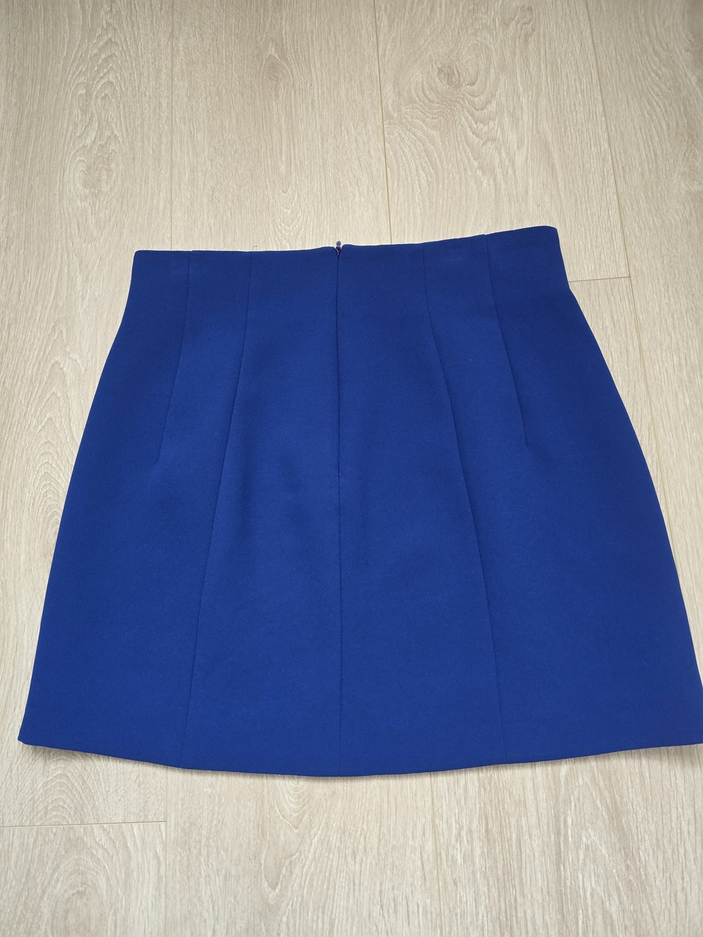 Zara Cobalt Tailored Mini Skirt Size S - Picture 3 of 5